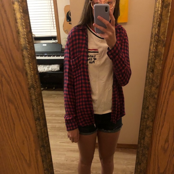 American Eagle soft plaid shirt - Picture 2 of 5